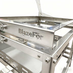 Adjustable Rotating Stainless Steel Charcoal BBQ Grill