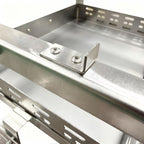 Adjustable Rotating Stainless Steel Charcoal BBQ Grill