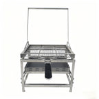 Adjustable Rotating Stainless Steel Charcoal BBQ Grill