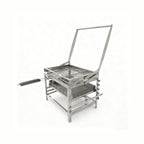 Adjustable Rotating Stainless Steel Charcoal BBQ Grill
